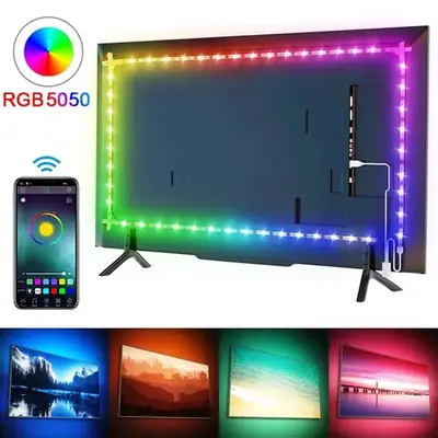 Fita LED RGB USB - Bluetooth, 5050, Decoracao