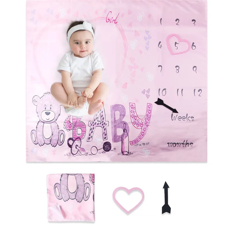 שמיכת אבני דרך עם הדפסי חיות