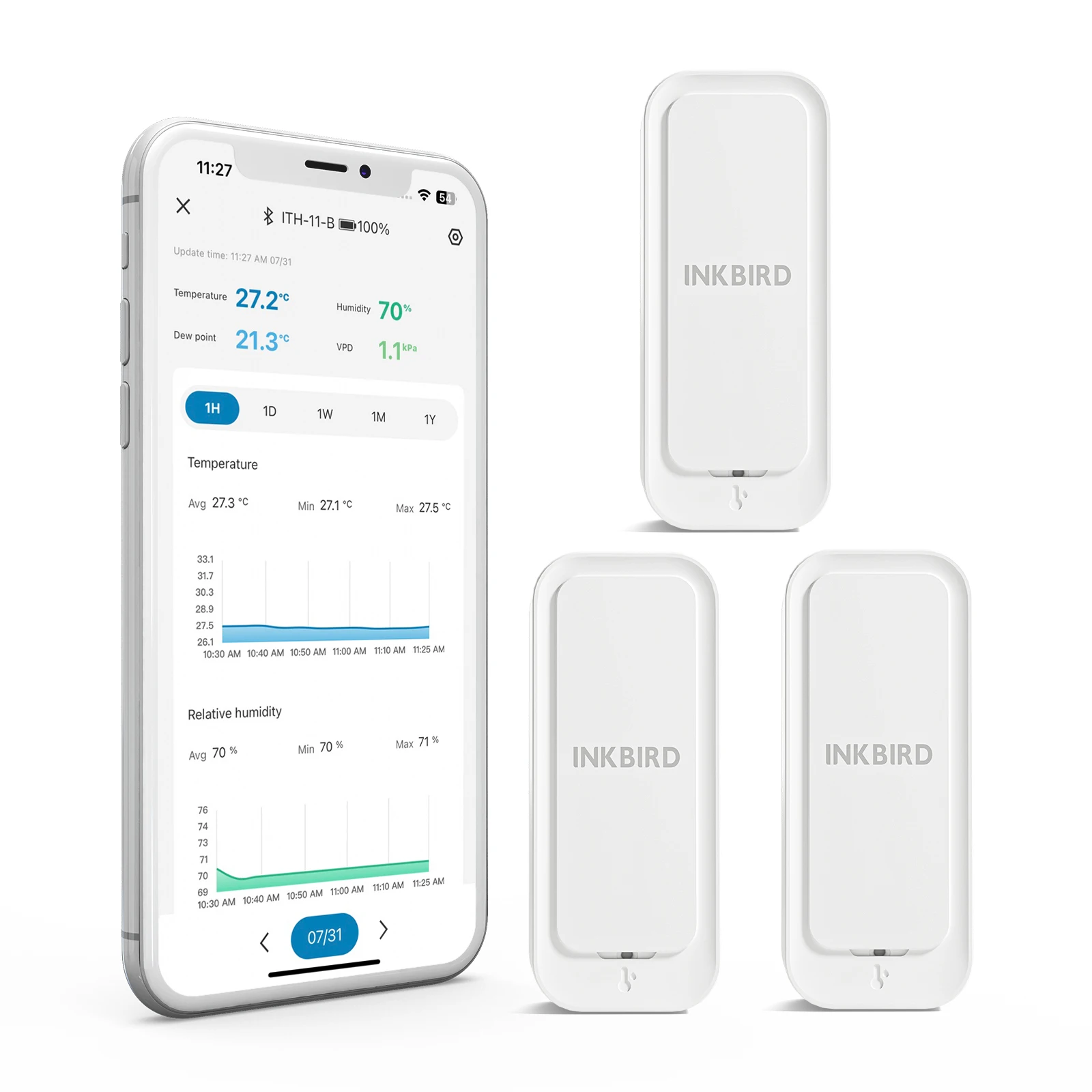 חיישן טמפרטורה ולחות WiFi חכם