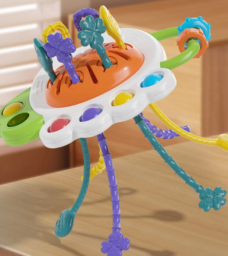 צעצוע ינשוף מונטסורי למשיכת חוטים